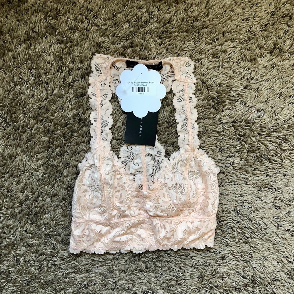 Blush Lace Bralette NWT